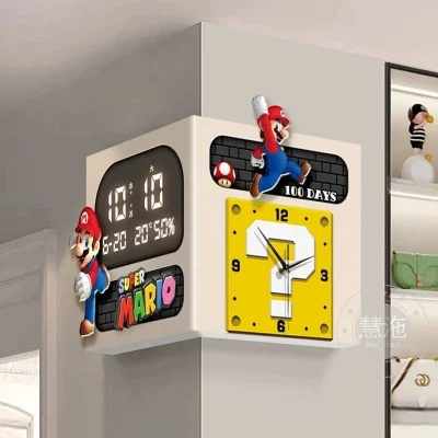 relogio mario parede